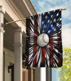 Baseball American Flag