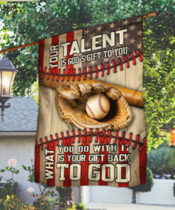Baseball Flag Your Talent Is God's Gift MLH2000F