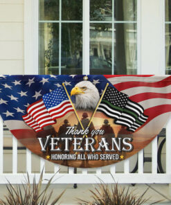 Thank You Veterans, American Eagle Memorial Day Veteran Non-Pleated Fan Flag TPT1643FL