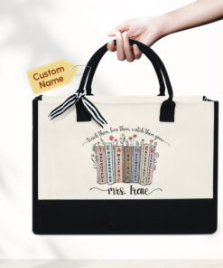 Personalized Gifts For Teacher, Teach Them Love Them Tote Bag TPT1757PS