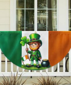 Saint Patrick’s Day Leprechaun Non-Pleated Fan Flag MLN2600FL