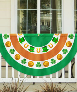 Irish St. Patrick’s Day Non-Pleated Fan Flag TQN2595FL