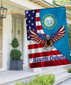 South Dakota Eagle Flag MLN2943Fv2