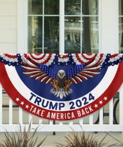 Trump 2024 Take America Back Non-Pleated Fan Flag TQN2704FL