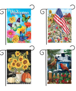 Seasonal Assortment Garden Flag Bundle - Set of 4