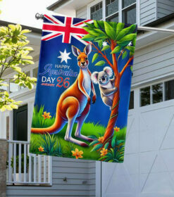 Test Koala Kangroo Australia Flag Happy Australia Day MLN4688F Test