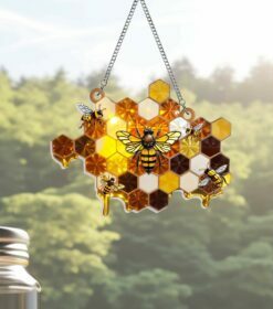 Honey Bee Suncatcher Acrylic Hanging TPT2473TNB